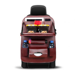 The New Durable Multifunction Foldable Adjustable Auto Car Backseat Snacks PC Storage Bag Sundries Organizer