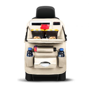 The New Durable Multifunction Foldable Adjustable Auto Car Backseat Snacks PC Storage Bag Sundries Organizer