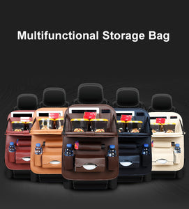 The New Durable Multifunction Foldable Adjustable Auto Car Backseat Snacks PC Storage Bag Sundries Organizer