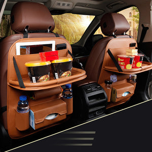 The New Durable Multifunction Foldable Adjustable Auto Car Backseat Snacks PC Storage Bag Sundries Organizer