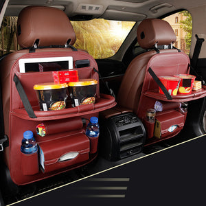 The New Durable Multifunction Foldable Adjustable Auto Car Backseat Snacks PC Storage Bag Sundries Organizer
