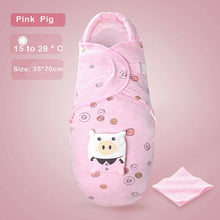 Load image into Gallery viewer, 0-8M Newborn Baby Cotton Blanket Swaddle Cute Cartoon Toddler Winter Warm Sleeping Bags Sleep Sack Little Baby Stroller Wrap
