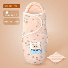 Load image into Gallery viewer, 0-8M Newborn Baby Cotton Blanket Swaddle Cute Cartoon Toddler Winter Warm Sleeping Bags Sleep Sack Little Baby Stroller Wrap
