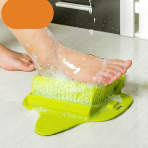 Bathroom Foot Brush Rub Feet Exfoliating Exfoliating Can hung With Suction Cup Soft Fur Foot Massage Brush Feet Cleaning Tools