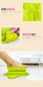 Bathroom Foot Brush Rub Feet Exfoliating Exfoliating Can hung With Suction Cup Soft Fur Foot Massage Brush Feet Cleaning Tools