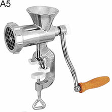 Load image into Gallery viewer, Aluminium  Hand Operate Manual Meat Grinder Sausage Beef Mincer With Table top Clamp Kitchen Home Tool
