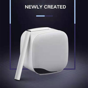 Bathroom Waterproof Tissue Box Plastic Bath Toilet Paper Holder Wall Mounted Paper Storage Box Double Layer Dispenser