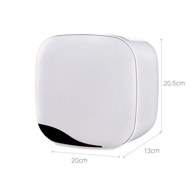 Bathroom Waterproof Tissue Box Plastic Bath Toilet Paper Holder Wall Mounted Paper Storage Box Double Layer Dispenser