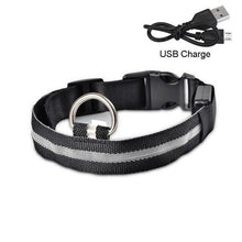 Load image into Gallery viewer, Dog Collar USB Charging LED Light Flashing Nylon Dog Leash For Puppy Small Medium Large Dog Walking Safe Pet Supplies
