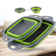 Load image into Gallery viewer, Kitchen Accessories Tools Foldable Fruit Vegetable Washing Basket Strainer Portable Colander Collapsible Drainer Kitchen Gadgets
