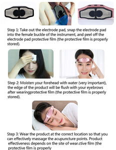 Sleep Monitor Migraine Relief Massager Insomnia Therapy Release Electric Head Massager