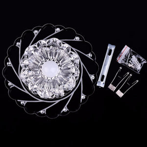 Modern LED Crystal Ceiling Light Circular Mini Ceiling Lamp Luminarias Rotunda Light For Living Room Aisle Corridor Kitchen