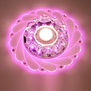 Modern LED Crystal Ceiling Light Circular Mini Ceiling Lamp Luminarias Rotunda Light For Living Room Aisle Corridor Kitchen