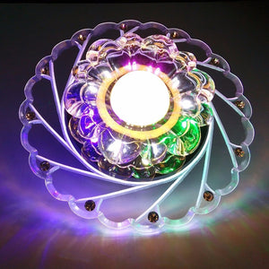 Modern LED Crystal Ceiling Light Circular Mini Ceiling Lamp Luminarias Rotunda Light For Living Room Aisle Corridor Kitchen